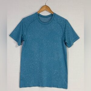 Lululemon Teal Speckled Athletic Running Shirt Small